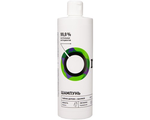Шампунь для нормальных волос "Чайное дерево и шалфей", ONME, 400 мл