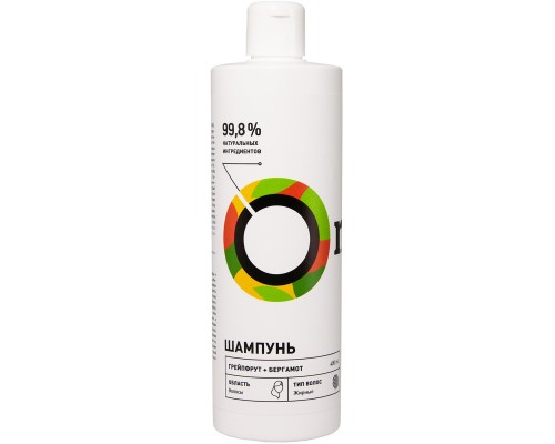 Шампунь для жирных волос "Грейпфрут и бергамот", ONME, 400 мл
