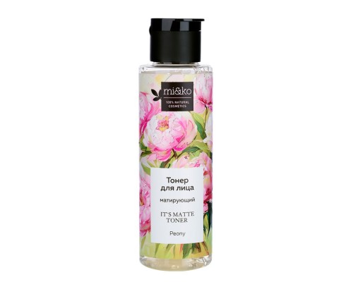 Матирующий тонер It`s matte toner Peony 110 мл, Mi&ko