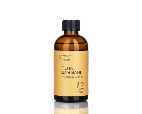 Пена для ванн Мандарин и Кардамон 200 мл, Mi&ko 