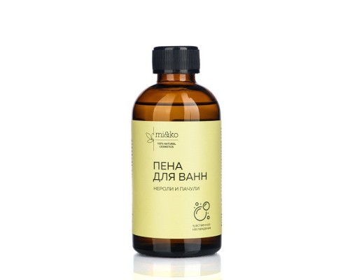 Пена для ванн Нероли и Пачули 200 мл, Mi&ko 