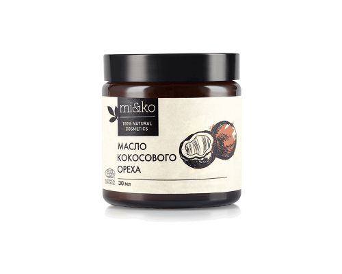 Кокосовое масло экологически чистое нераф. 60 мл, Mi&ko