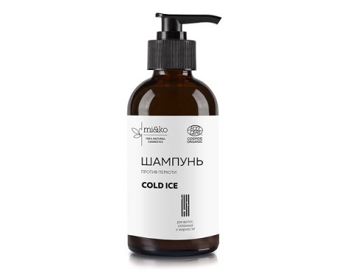Шампунь Cold ice для жирных волос, от перхоти 200 мл, Mi&ko