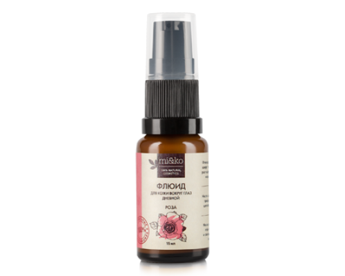 Флюид для кожи вокруг глаз Роза анти-эйдж 15 мл, Mi&ko