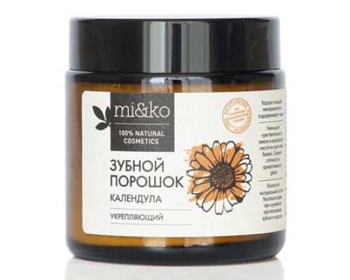 Зубной порошок Календула укрепляющий 50 г mi&ko