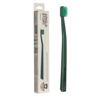 Зубная щетка из растительного материала Биоразлагаемая матовая Green - Green, Jungle story