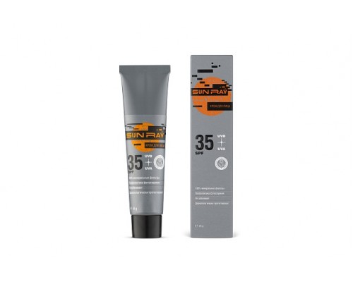 Солнцезащитный крем для лица Sun Ray SPF 35, 45 г, Мастерская Олеси Мустаевой