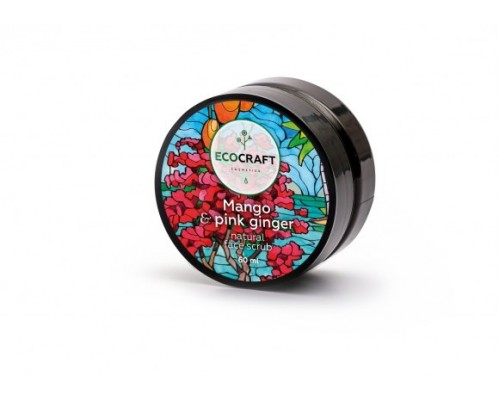 Скраб для лица для нормальной кожи "Mango and pink ginger" Манго и розовый имбирь, 60 мл Скраб для лица для нормальной кожи "Mango and pink ginger" Манго и розовый имбирь, 60 мл