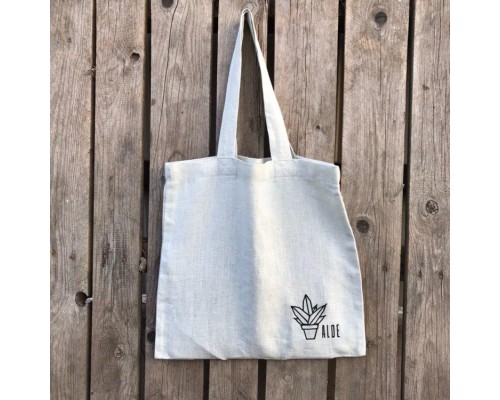 Эко сумка-шопер "Светло-серый"