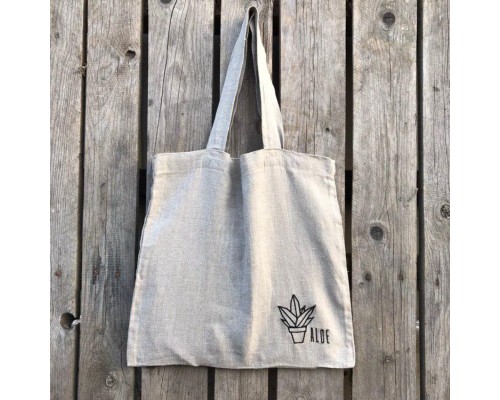 Эко сумка-шопер "Темно-серый"