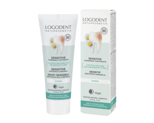 Натуральная зубная паста для Чувствительных зубов LOGODENT, 75 мл