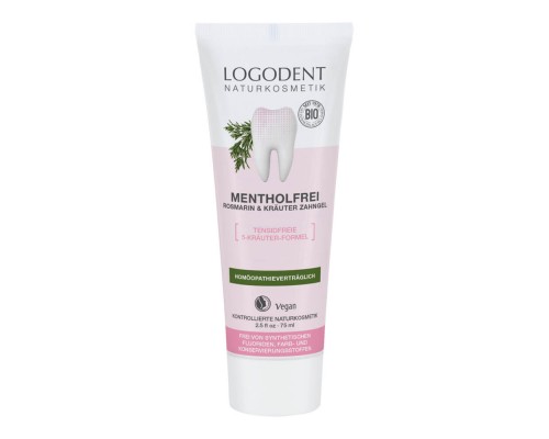 Травяная гелевая зубная паста с Розмарином и Шалфеем LOGODENT, 75 мл
