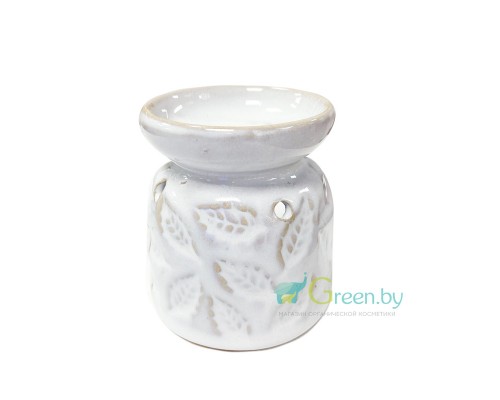 Аромалампа Листочки, 9х7см, керамика, средняя