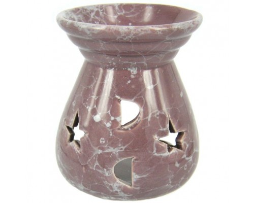 Аромалампа Звезды фиолетовая 8 см, керамика