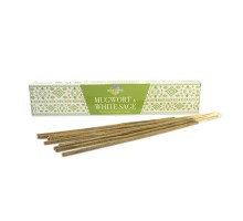 Благовония Mugwort White Sage ПОЛЫНЬ-БЕЛЫЙ ШАЛФЕЙ HEM масала 15 гр. 