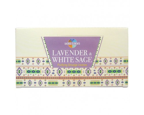 Благовония Lavender White Sage ЛАВАНДА-БЕЛЫЙ ШАЛФЕЙ, 15гр, HEM