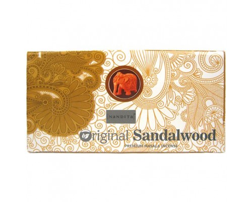 Благовония прямоуг. Sandalwood САНДАЛОВОЕ ДЕРЕВО 15 гр. Nandita