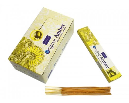 Благовония прямоугольные Amber АМБЕР 15 гр, Nandita