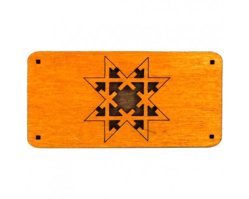 Подставка-оберег под благовония Символ зари 9х4,5см, дерево