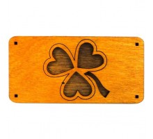 Подставка-оберег под благовония Трилистник 9х4,5см, дерево