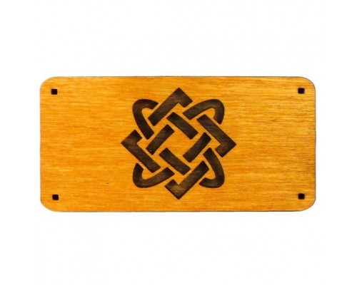 Подставка-оберег под благовония Звезда Лады 9х4,5см, дерево