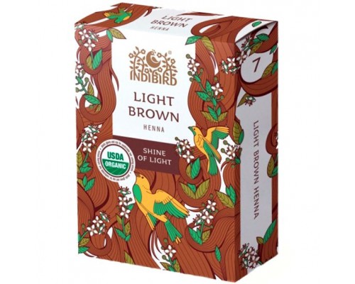 СРОК ГОДНОСТИХна золотисто-коричневая (Golden Brown Henna) 100 г Indibird