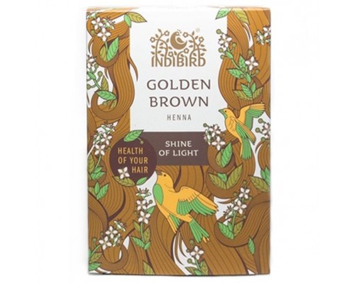 Хна золотисто-коричневая (Golden Brown Henna) 100г Indibird