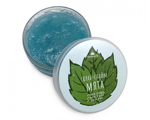 Скраб-слайм Мята, 170 г СРОК ГОДНОСТИ ДО 09.01.2024