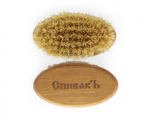 Расческа для бороды из натурального бука, щетина вепрь, Спивакъ