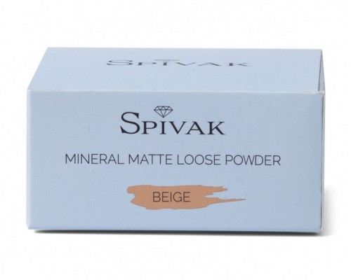 Минеральная матирующая пудра Бежевая, Beige, Спивак, 8 гр