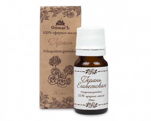 Эфирное масло Герани, 10 мл, Спивак