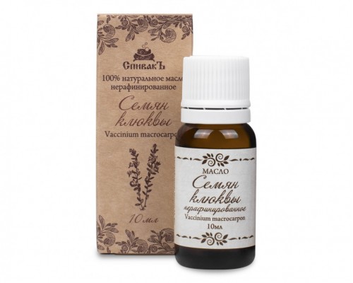 Масло Семян Клюквы нерафинированное, 10 мл 