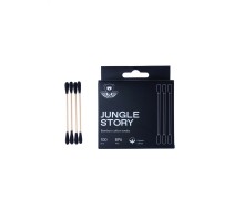 Ватные палочки 100шт, бамбуковые с хлопком Jungle story 