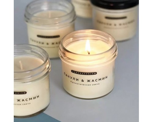 Свеча ароматическая Пачули-Жасмин Laboratorium, 100 мл