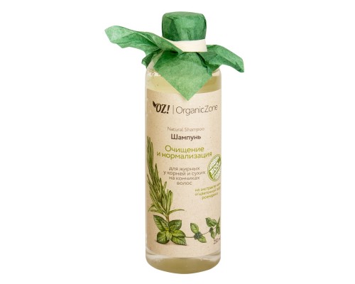Шампунь для жирных у корней и сухих на кончиках "Очищение и нормализация", 250мл