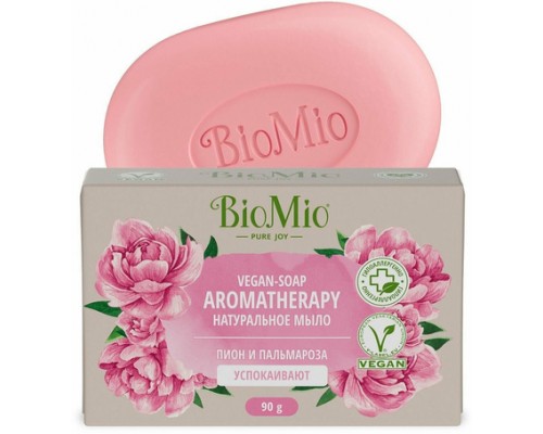 Мыло Пион и пальмароза BioMio, 90 г