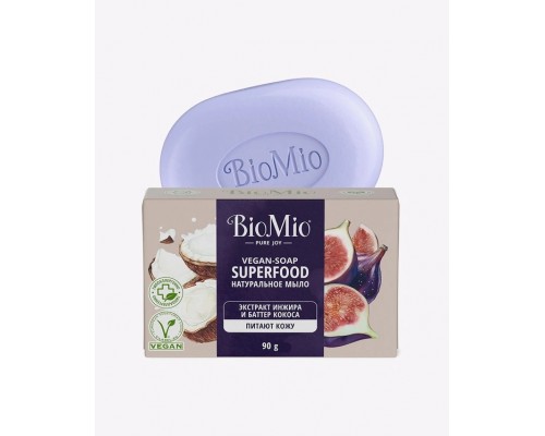 Мыло с экстрактом инжира и баттером кокоса BioMio, 90 г