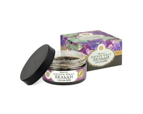 Мягкое мыло бельди с красным вином Мануфактура Дом природы, 200г 