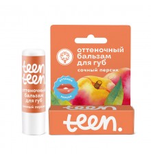 Оттеночный бальзам для губ Сочный персик Мануфактура Дом Природы, 3 г