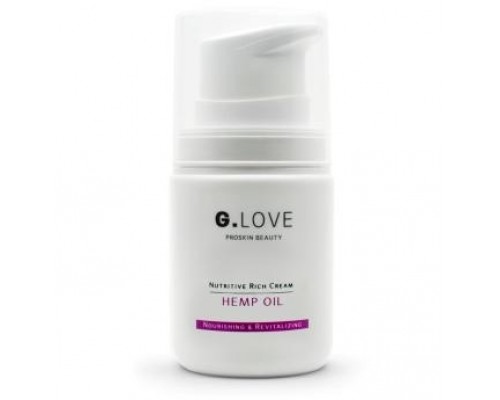 Крем для лица с маслом конопли G.Love, 50 мл (Nutritive Rich Cream Hemp Oil)