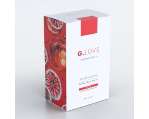 Набор масок для лица GRAPEFRUIT PARTY, G.Love, 8 саше по 6 мл