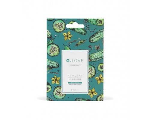 Подарочный набор масок для лица Ice Cucumber G.love, 2 саше