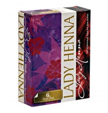 Краска для волос на основе хны Бургунд (№6) LADY HENNA, 60 г
