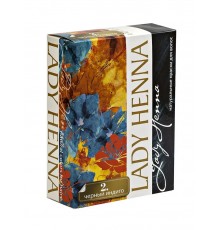 Краска для волос на основе хны Черный индиго (№2) LADY HENNA, 60 г
