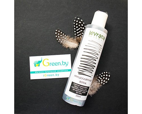 Чёрная мицеллярная вода для снятия макияжа (детокс) Levrana  мини-версия, 100 мл