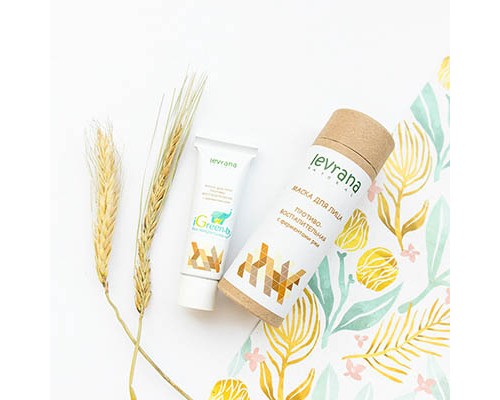 Маска для лица «Противовоспалительная» с органическими ферментами ржи Levrana, 30 мл