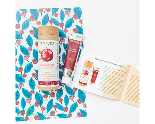 Клюква, антивозрастной крем для лица Levrana, 50 мл