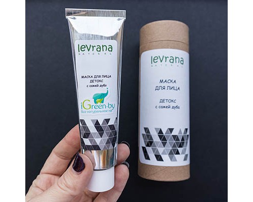 Маска для лица «Детокс» с сажей японского дуба Levrana, 50 мл