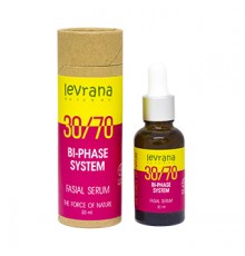 Двухфазная сыворотка для лица 30/70 с маслом дамасской розы Levrana, 30 мл