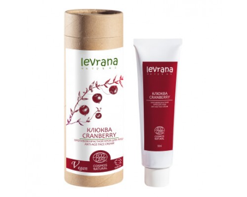 Клюква, антивозрастной крем для лица Levrana, 50 мл